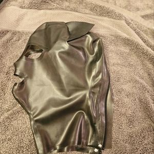 Black Semi-transparent Cat Ear Latex Hood